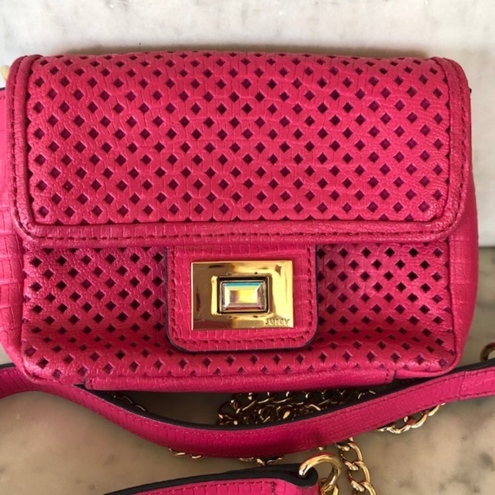 JUICY COUTURE Pink Gold Chain Crossbody Mini G Bag 2013 - Picture 6 of 15